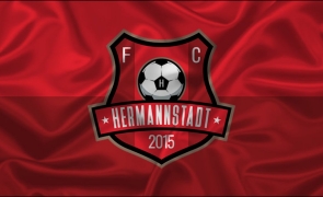 FC Hermannstadt emblemă oficială victorie scor 3-0