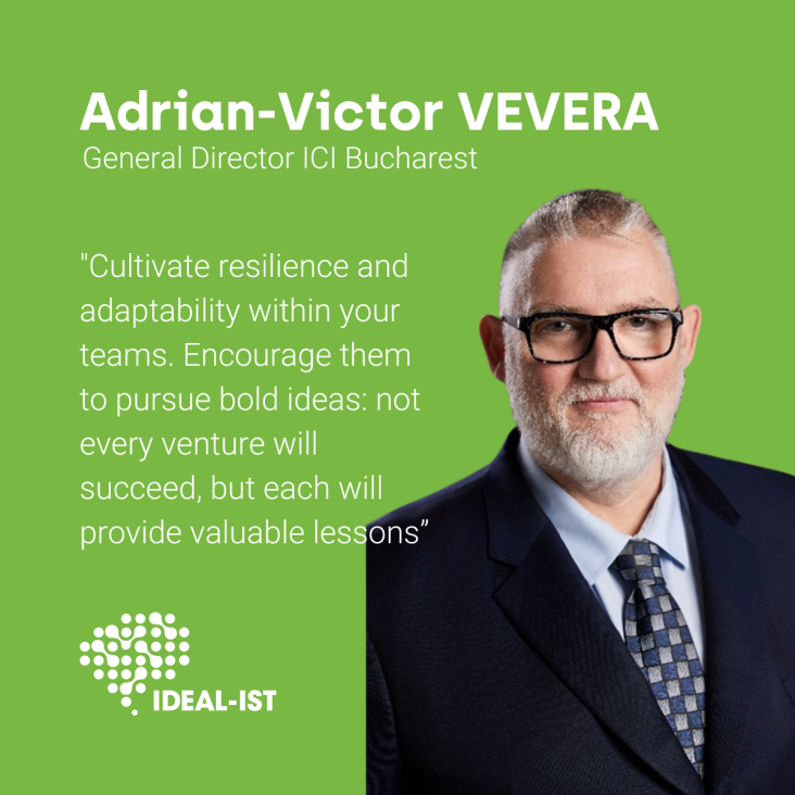 Adrian-Victor Vevera, director general ICI București, despre importanța rezilienței și adaptabilității în leadershipul digital, în cadrul rețelei IDEALIST.