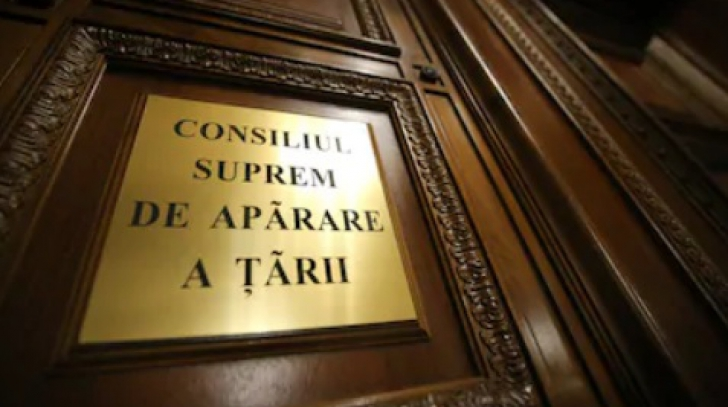 placheta cu denumirea Consiliul Suprem de Aparare a tarii