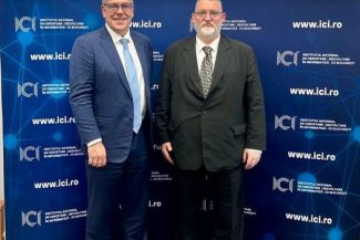 Vizita delegației din statul Victoria – Australia la ICI București, alături de directorul general Adrian-Victor Vevera, pentru discutarea unor parteneriate în domeniul tehnologic.