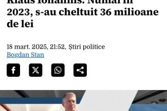 imagine dintr-un articol de presa cu Klauss Iohaniis