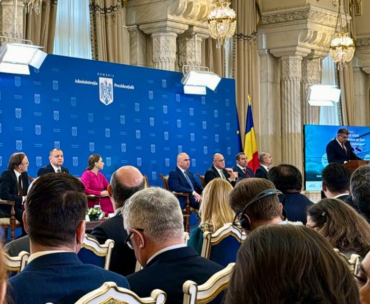 Adrian-Victor Vevera, Director ICI București, la Palatul Cotroceni în cadrul conferinței România și OCDE – proiect strategic pentru integrarea digitală.