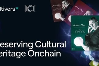 Afiș Teslaverse cu Nikola Tesla – proiect NFT dezvoltat de ICI București și MultiversX