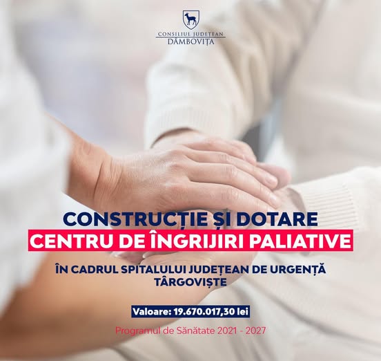 Centru de Îngrijiri Paliative Gura Ocniței – proiect medical finanțat din fonduri europene, județul Dâmbovița