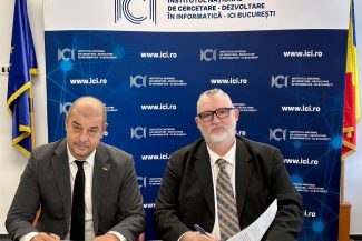 Adrian-Victor Vevera (ICI București) și Adrian-Marius Dobre (Unifarm) semnează memorandum pentru digitalizarea sistemului sanitar din România