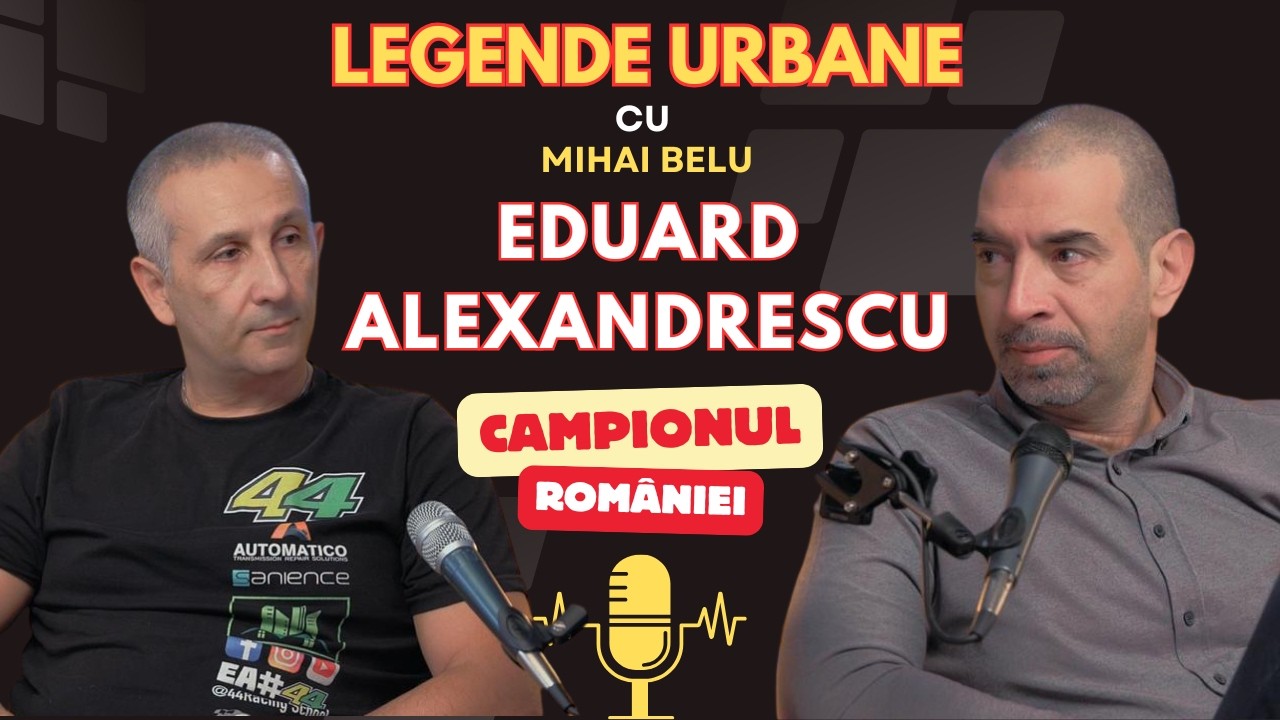 Eduard Alexandrescu și Mihai Belu în podcastul Legende Urbane – discuție despre motociclism, viața pe două roți și pericolele traficului