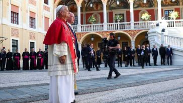 Papa Leon al XIV-lea a sosit la Monaco într-o vizită oficială