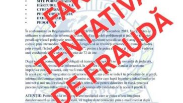 Ministerul de Interne avertizează asupra unor noi tentative de fraudă – Atacatorii cibernetici trimit false convocări la instituţii de aplicare a legii pentru presupuse infracţiuni / Se cere răspuns rapid de la destinatarul mailului