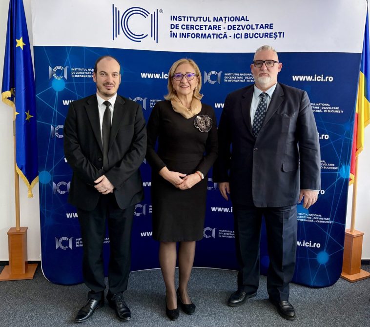 Ambasadoarea Georgiei în România, Tamar Beruchashvili, alături de reprezentanți ICI București și GITA, în cadrul unei întâlniri oficiale pentru consolidarea cooperării în inovare și digitalizare.