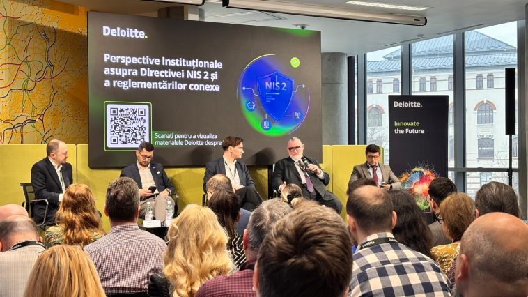 Adrian Victor Vevera la evenimentul NIS 2 Deloitte București