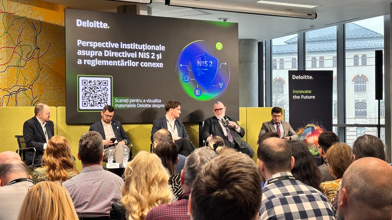 Adrian Victor Vevera la evenimentul NIS 2 Deloitte București