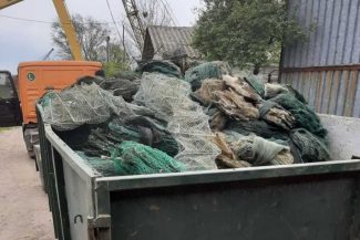 Tulcea: Peste 9 tone de unelte de pescuit ilegale, distruse de Administrația Deltei Dunării