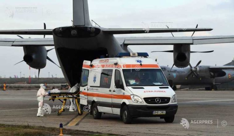 MApN: Doi pacienți cu arsuri – transportați în Belgia cu o aeronavă Spartan a Forțelor Aeriene Române