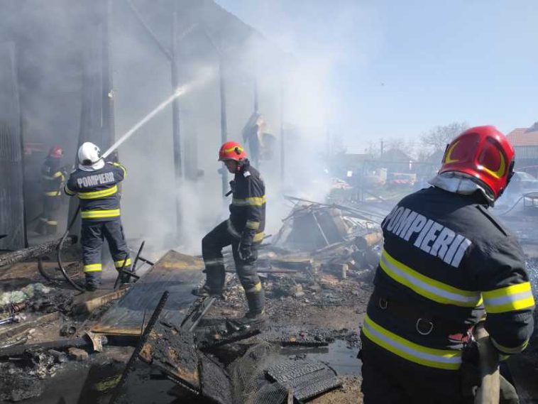 VIDEO Incendiu la Soveja/ Pompieri din mai multe județe au fost mobilizați să intervină; mesaje RO-ALERT