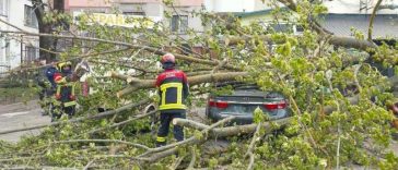 IGSU: Probleme în 72 de localități din 18 județe și în București din cauza vântului puternic; o persoană a murit