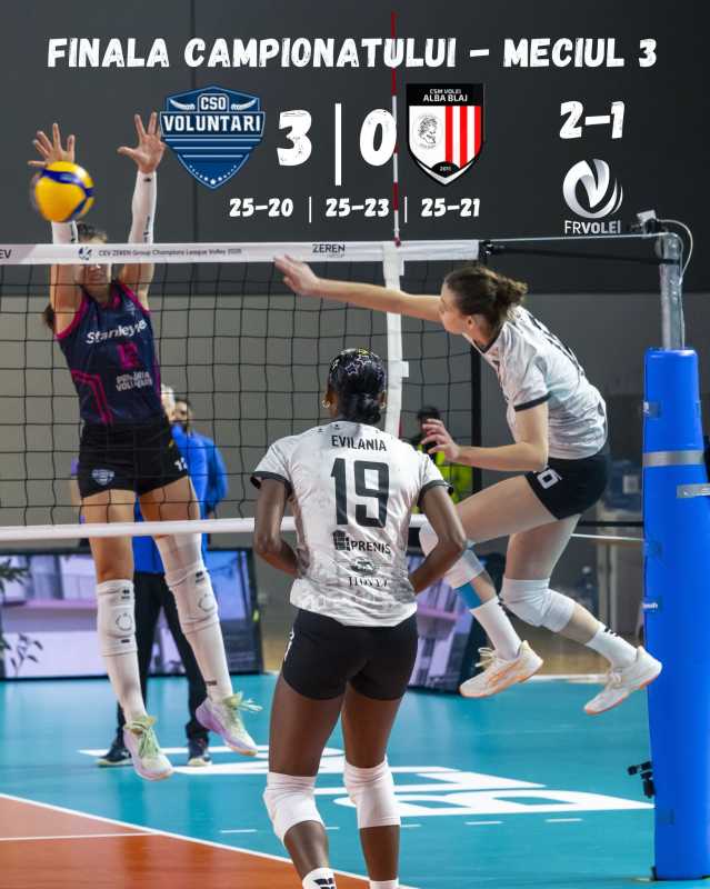 Volei feminin: CSM Volei Alba Blaj a făcut contestație după meciul al treilea al finalei Diviziei A1