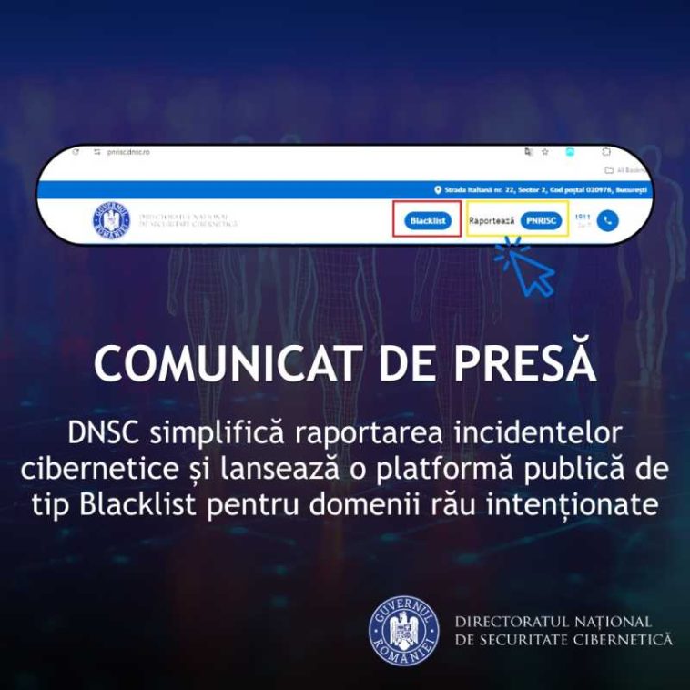 DNSC simplifică modalitatea de raportare a incidentelor cibernetice