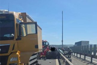 Trafic rutier a fost reluat după trei ore de întrerupere pe autostrada A1, pe sensul Sibiu – Sebeș