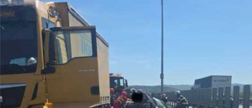 Trafic rutier a fost reluat după trei ore de întrerupere pe autostrada A1, pe sensul Sibiu – Sebeș