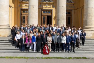 Participanți la conferința NextMed organizată la UMF Carol Davila, eveniment dedicat inovației în sistemul de sănătate din România