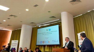 Adrian-Victor Vevera, Director General ICI București, discurs la lansarea proiectului RExQTCS, Universitatea POLITEHNICA București, aprilie 2026