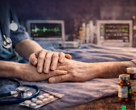 ALT text imagine: Ziua Mondială a Sănătății – medic ținând mâna unui pacient, simbol al îngrijirii și speranței