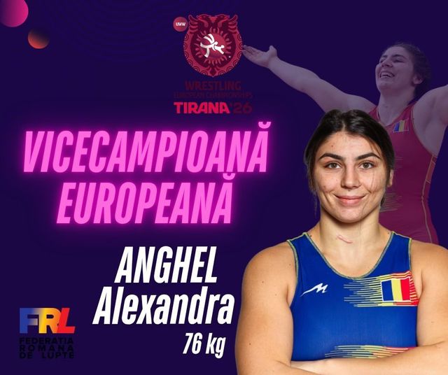 Lupte: Alexandra Anghel, vicecampioană europeană la Tirana