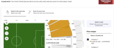 AP: Patru bilete la finala Cupei Mondiale, listate pe site-ul de revânzare al FIFA la peste 2 milioane de dolari fiecare