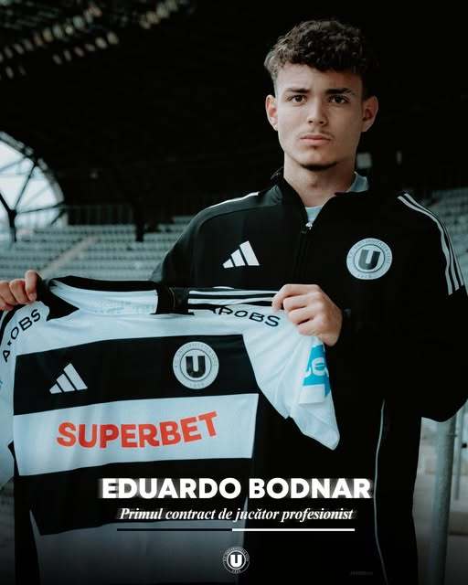 Eduardo Bodnar a semnat primul contract de profesionist cu FC Universitatea Cluj