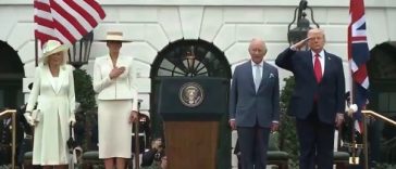 Regele Charles a fost primit cu fast la Casa Albă, iar Donald Trump laudă „relaţia specială” dintre Statele Unite şi Regatul Unit – VIDEO