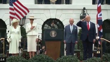 Regele Charles a fost primit cu fast la Casa Albă, iar Donald Trump laudă „relaţia specială” dintre Statele Unite şi Regatul Unit – VIDEO