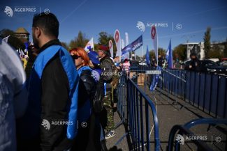 Miting în Piața Victoriei organizat marți de Confederația Meridian împotriva măsurilor guvernamentale