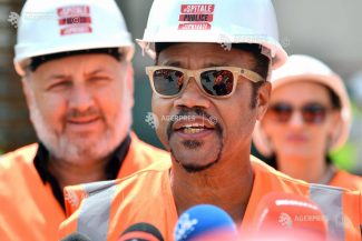 Actorul Cuba Gooding Jr., la șantierul Clinicii de Psihiatrie Pediatrică: Sper să luminez puțin acest proiect