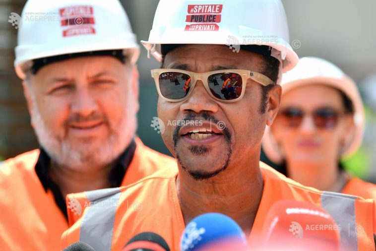 Actorul Cuba Gooding Jr., la șantierul Clinicii de Psihiatrie Pediatrică: Sper să luminez puțin acest proiect