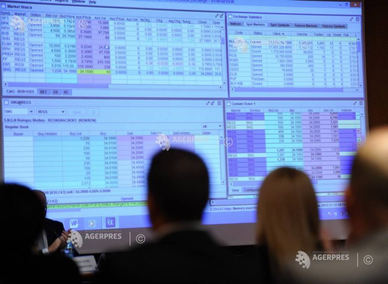 Bursa de la București a pierdut peste 17 miliarde de lei la capitalizare în săptămâna care se încheie duminică