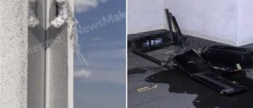 O dronă a căzut pe acoperişul unui bloc din Chişinău