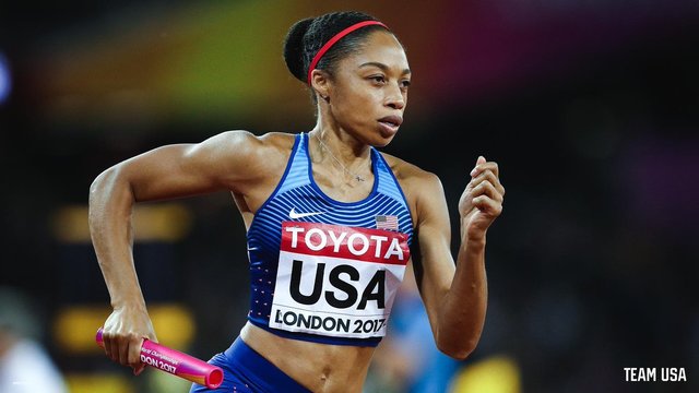 Atletism: Allyson Felix revine în competiţii, în vederea JO de la Los Angeles