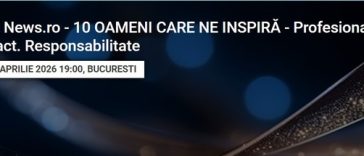 Agenţia de presă News.ro sărbătoreşte zece ani de la lansare prin Gala ”10 OAMENI CARE NE INSPIRĂ – Profesionalism. Impact. Responsabilitate”