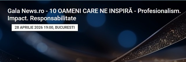 Agenţia de presă News.ro sărbătoreşte zece ani de la lansare prin Gala ”10 OAMENI CARE NE INSPIRĂ – Profesionalism. Impact. Responsabilitate”