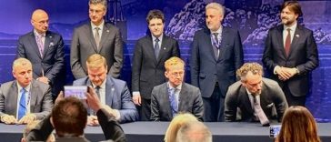 Preşedintele Nicuşor Dan: Memorandum de Înţelegere între Compania Naţională Administraţia Porturilor Maritime Constanţa şi Autoritatea Portului Rijek, semnat în marja Summitului Iniţiativei celor Trei Mări