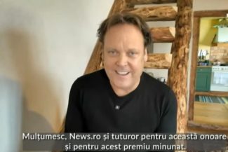 Charlie Ottley, premiat la Gala News.ro:  Oamenii au păreri preconcepute despre România / Mi-aş dori ca acestea să fie spulberate astfel încât cei care vin aici să poată aprecia cu adevărat ce ţară minunată este România