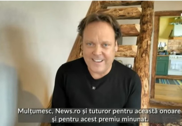 Charlie Ottley, premiat la Gala News.ro:  Oamenii au păreri preconcepute despre România / Mi-aş dori ca acestea să fie spulberate astfel încât cei care vin aici să poată aprecia cu adevărat ce ţară minunată este România