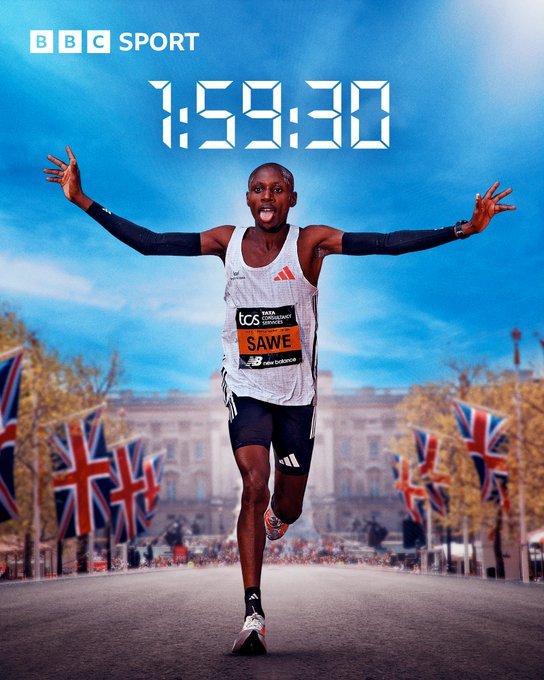 S-a scris istorie la maratonul de la Londra: câştigător cu un timp de 1:59:30, Sabastian Sawe a doborât recordul mondial