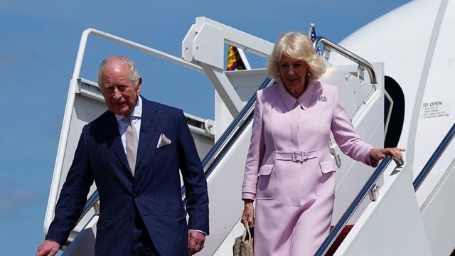 Regele Charles, însoţit de regina Camilla, a sosit în prima sa vizită de stat în SUA