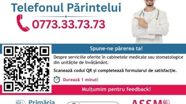 „Telefonul Părintelui”, proiect lansat de ASSMB în Capitală/ Iniţiativa vizează îmbunătăţirea serviciilor medicale şi stomatologice din şcolile de stat, prin implicarea activă a părinţilor