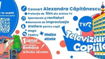 Concert Alexandra Căpitănescu, ateliere, magie şi spectacole, în curtea TVR, de Ziua Copilului