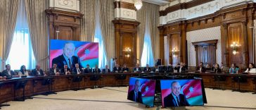 Adrian-Victor Vevera, Director General ICI București, la evenimentul de comemorare a 103 ani de la nașterea lui Heydar Aliyev, Senatul României