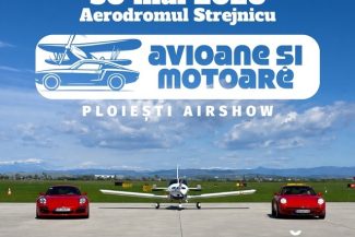 Curse spectaculoase între avion şi motocicletă sau avion şi automobil, la Ploieşti Air Show 2026