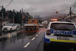 Prahova: Valori ridicate de trafic pe DN 1, pe sensul de urcare spre munte; în zonă plouă