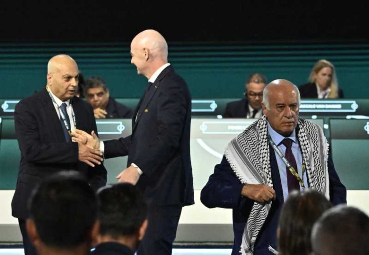 Fotbal – Congresul FIFA: Președintele federației palestiniene a refuzat să dea mâna cu un oficial israelian